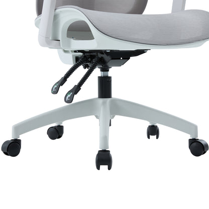 ΚΑΡΕΚΛΑ ΓΡΑΦΕΙΟΥ APEX ΛΕΥΚΟ PP-ΑΝΟΙΧΤΟ ΓΚΡΙ MESH 68x68x120-130