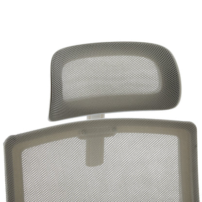 ΚΑΡΕΚΛΑ ΓΡΑΦΕΙΟΥ VELOCITY ΛΕΥΚΟ PP-ΑΝΟΙΧΤΟ ΓΚΡΙ MESH 61x62x123