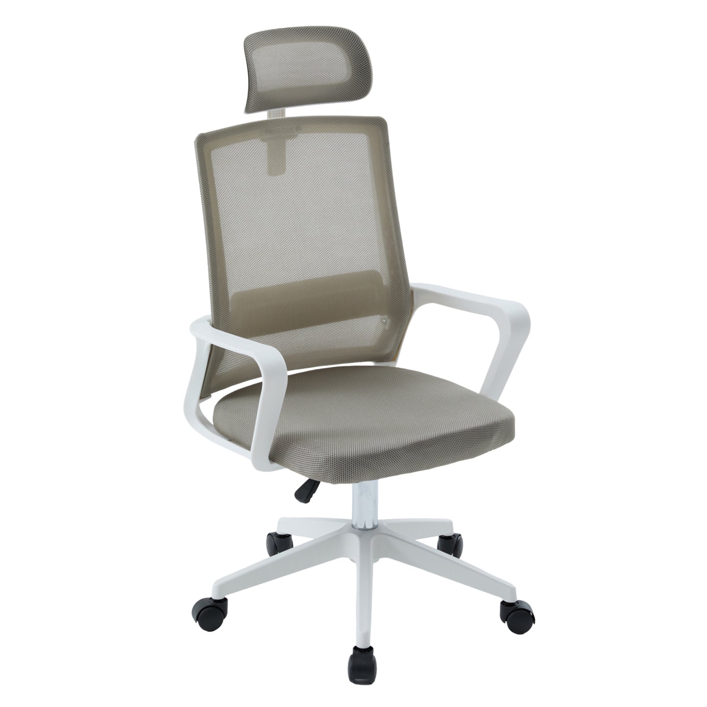 ΚΑΡΕΚΛΑ ΓΡΑΦΕΙΟΥ VELOCITY ΛΕΥΚΟ PP-ΑΝΟΙΧΤΟ ΓΚΡΙ MESH 61x62x123