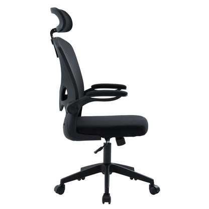 ΚΑΡΕΚΛΑ ΓΡΑΦΕΙΟΥ FLOATER ΜΑΥΡO MESH & PP 62x62x106-116
