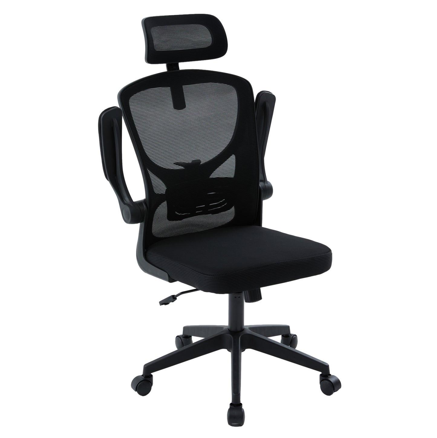ΚΑΡΕΚΛΑ ΓΡΑΦΕΙΟΥ FLOATER ΜΑΥΡO MESH & PP 62x62x106-116