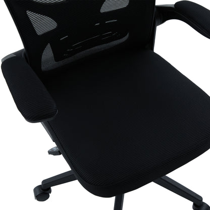 ΚΑΡΕΚΛΑ ΓΡΑΦΕΙΟΥ FLOATER ΜΑΥΡO MESH & PP 62x62x106-116