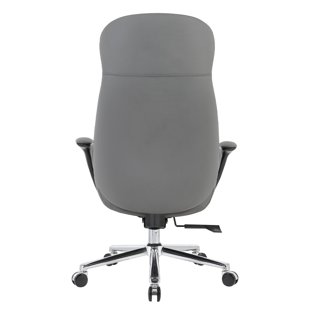 PREMIUM VELUM OFFICE CHAIR GREY PU CHROME BASE 71x69x116-122