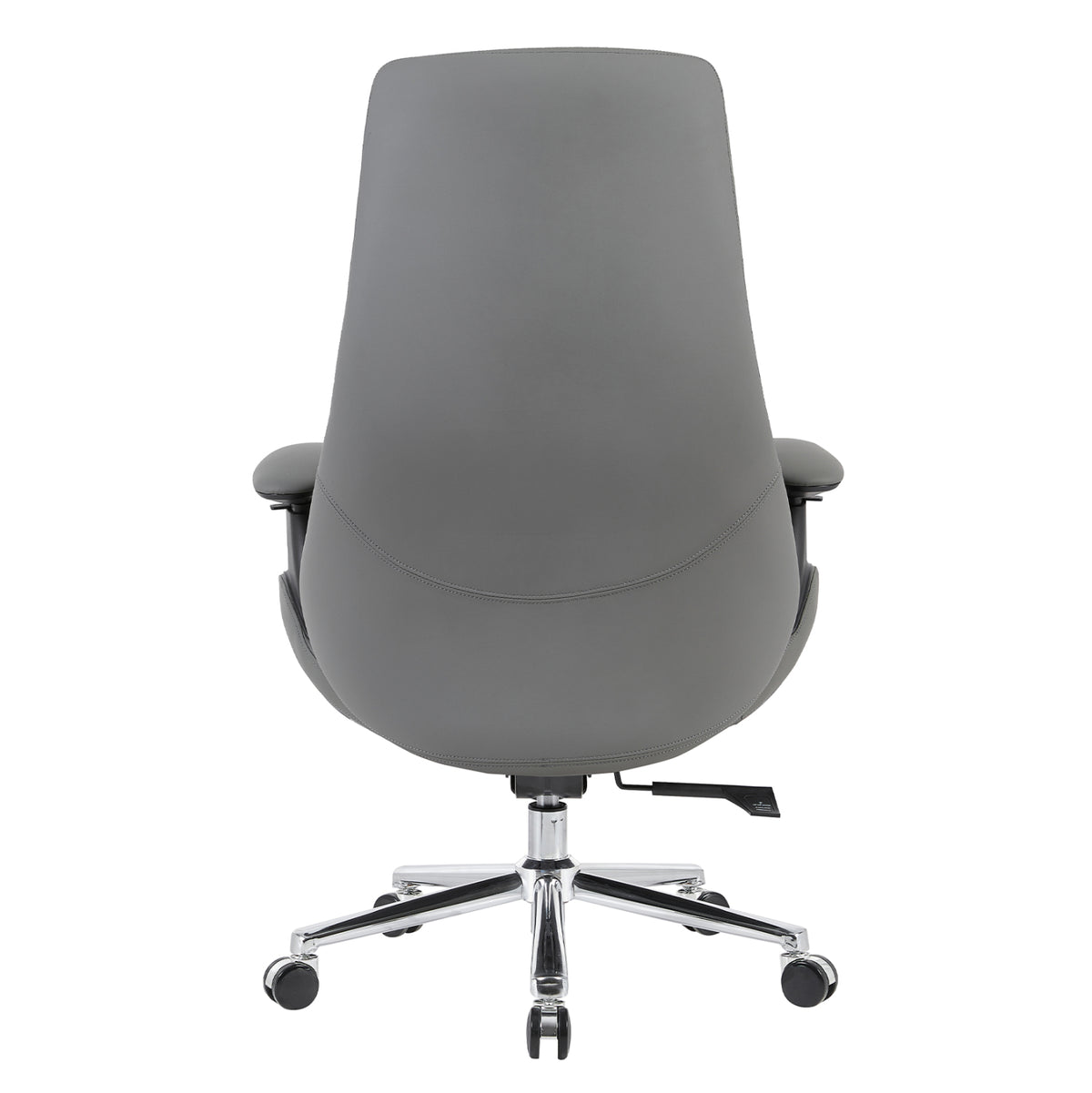 PREMIUM PULSE OFFICE CHAIR GREY PU CHROME BASE 73x70x115-121