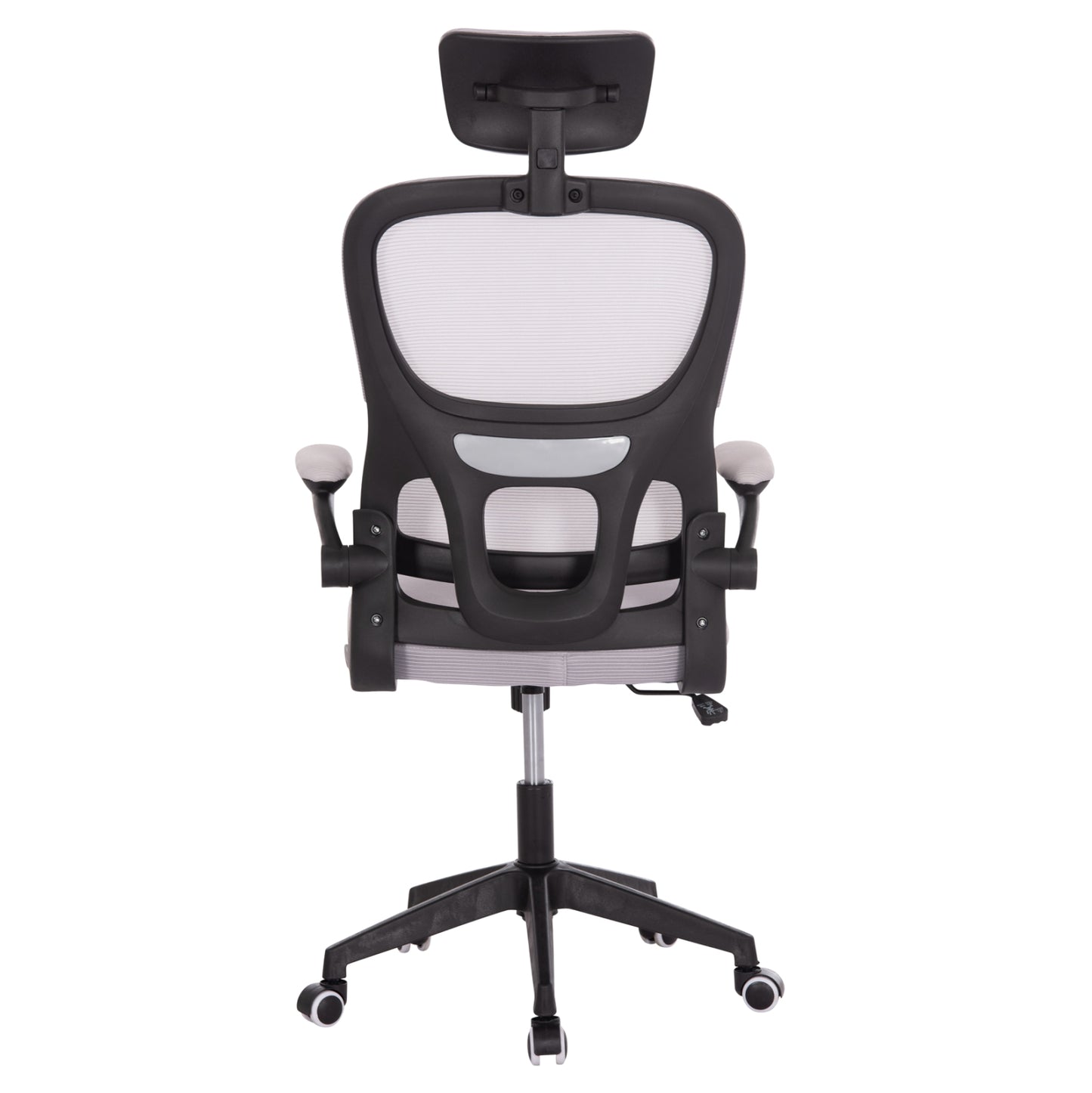 ΚΑΡΕΚΛΑ ΓΡΑΦΕΙΟΥ BASTON ΓΚΡΙ MESH & ΜΑΥΡΟ PP ΣΚΕΛΕΤΟΣ 64x60x127