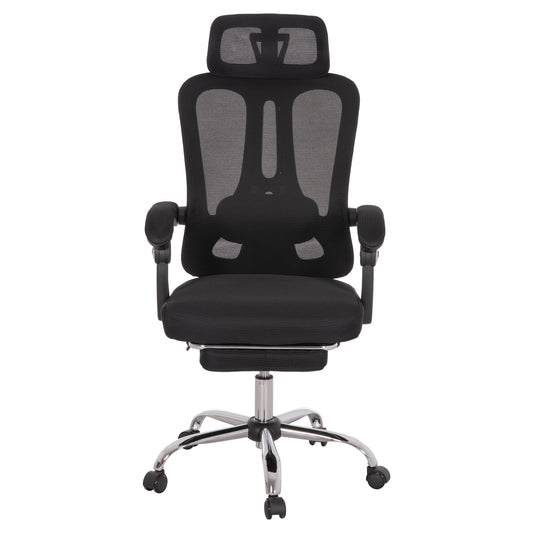 ΚΑΡΕΚΛΑ ΓΡΑΦΕΙΟΥ BARNET ΜΑΥΡΟ MESH ΜΑΥΡΟΣ ΣΚΕΛΕΤΟΣ NYLON 61x62x123