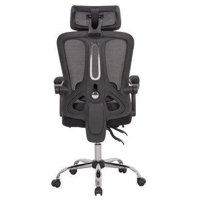 ΚΑΡΕΚΛΑ ΓΡΑΦΕΙΟΥ BARNET ΜΑΥΡΟ MESH ΜΑΥΡΟΣ ΣΚΕΛΕΤΟΣ NYLON 61x62x123
