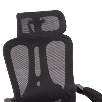 ΚΑΡΕΚΛΑ ΓΡΑΦΕΙΟΥ BARNET ΜΑΥΡΟ MESH ΜΑΥΡΟΣ ΣΚΕΛΕΤΟΣ NYLON 61x62x123