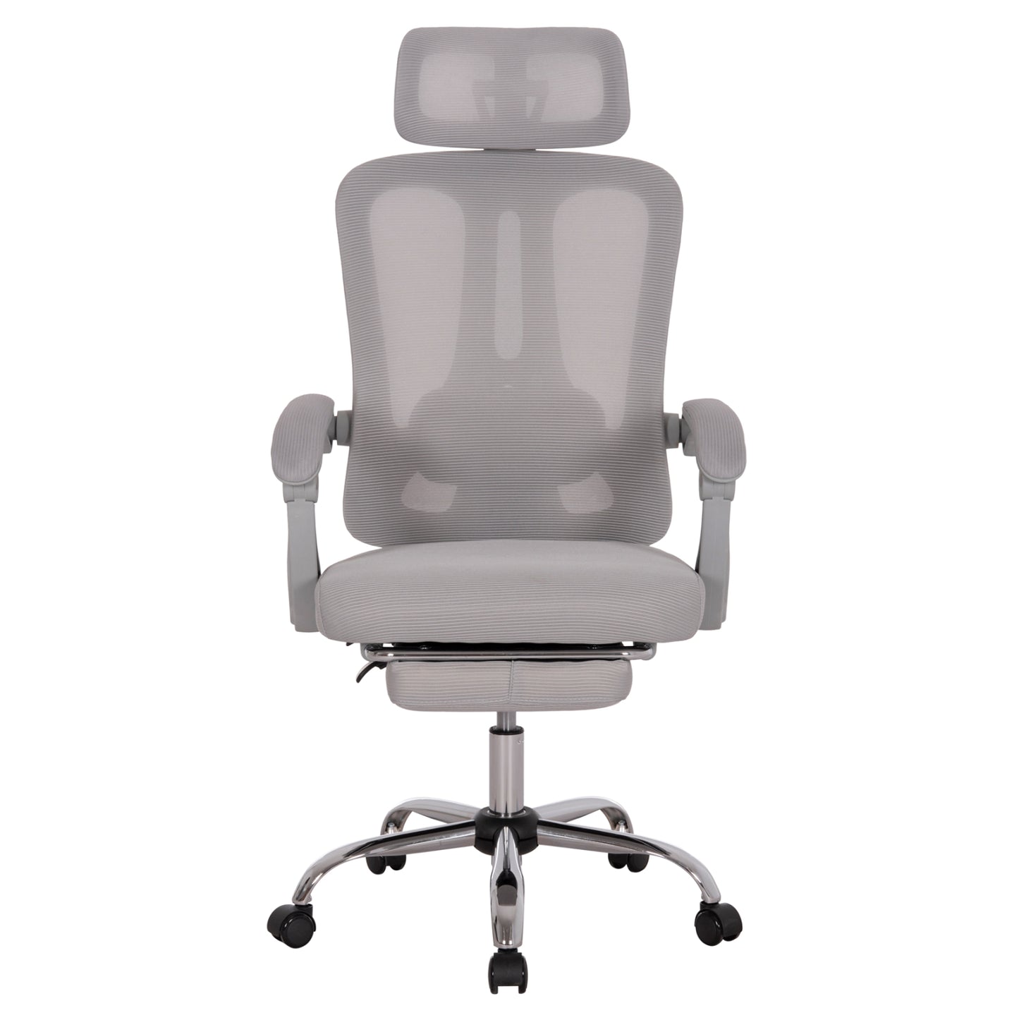 ΚΑΡΕΚΛΑ ΓΡΑΦΕΙΟΥ BARNET ΓΚΡΙ MESH ΓΚΡΙ ΣΚΕΛΕΤΟΣ NYLON 61x62x123