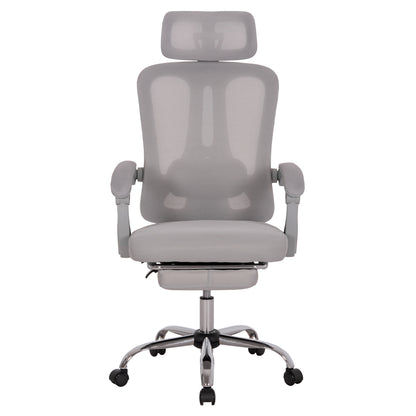 ΚΑΡΕΚΛΑ ΓΡΑΦΕΙΟΥ BARNET ΓΚΡΙ MESH ΓΚΡΙ ΣΚΕΛΕΤΟΣ NYLON 61x62x123