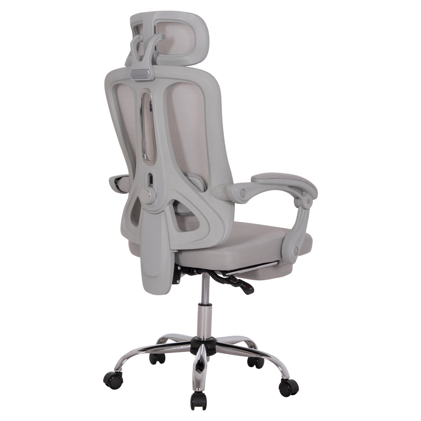 ΚΑΡΕΚΛΑ ΓΡΑΦΕΙΟΥ BARNET ΓΚΡΙ MESH ΓΚΡΙ ΣΚΕΛΕΤΟΣ NYLON 61x62x123