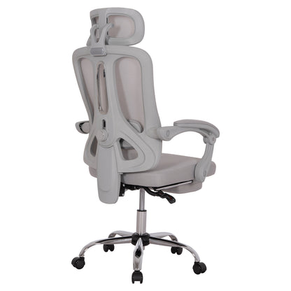 ΚΑΡΕΚΛΑ ΓΡΑΦΕΙΟΥ BARNET ΓΚΡΙ MESH ΓΚΡΙ ΣΚΕΛΕΤΟΣ NYLON 61x62x123