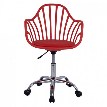 BECKY OFFICE CHAIR IN RED 57x57x96
