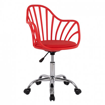 BECKY OFFICE CHAIR IN RED 57x57x96