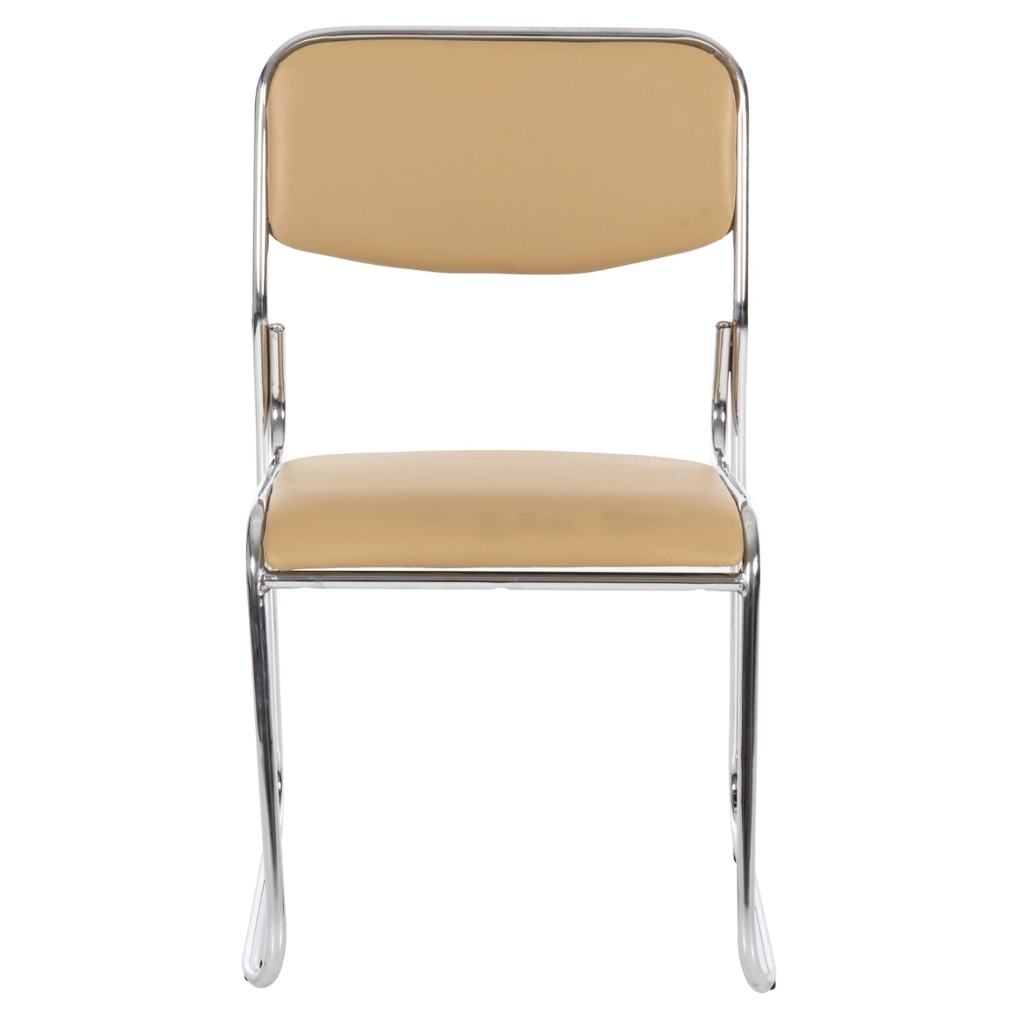 MABEL COLLABORATION OFFICE CHAIR CHROME PLATED WITH MOCHA PU 47x48x78