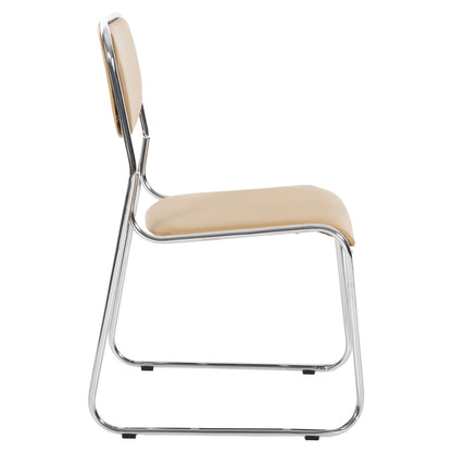 MABEL COLLABORATION OFFICE CHAIR CHROME PLATED WITH MOCHA PU 47x48x78
