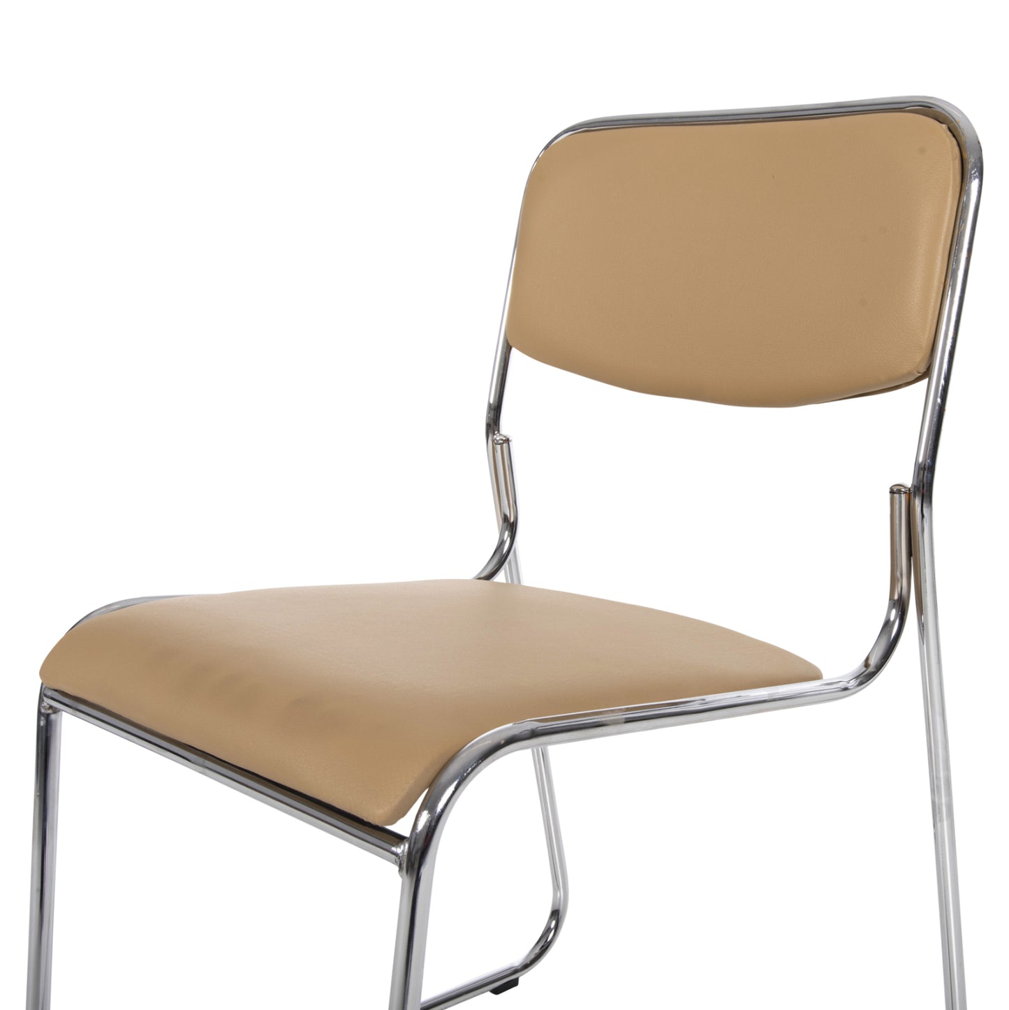 MABEL COLLABORATION OFFICE CHAIR CHROME PLATED WITH MOCHA PU 47x48x78