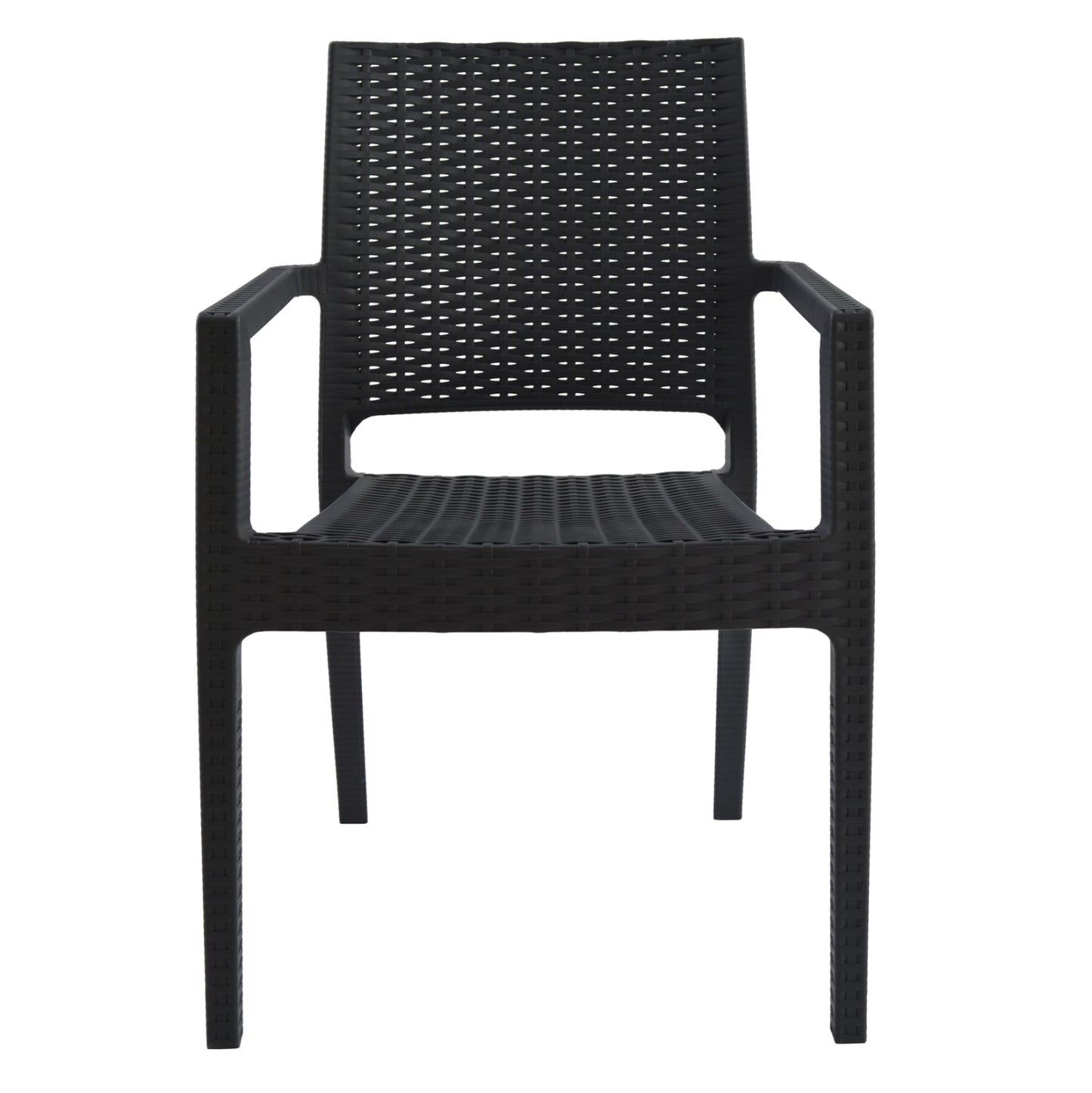 KAGANU HEAVY-DUTY POLYPROPYLENE ARMCHAIR DARK GREY 57x55,5x89
