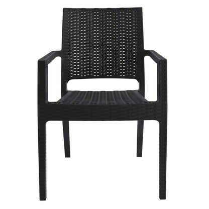 KAGANU HEAVY-DUTY POLYPROPYLENE ARMCHAIR DARK GREY 57x55,5x89