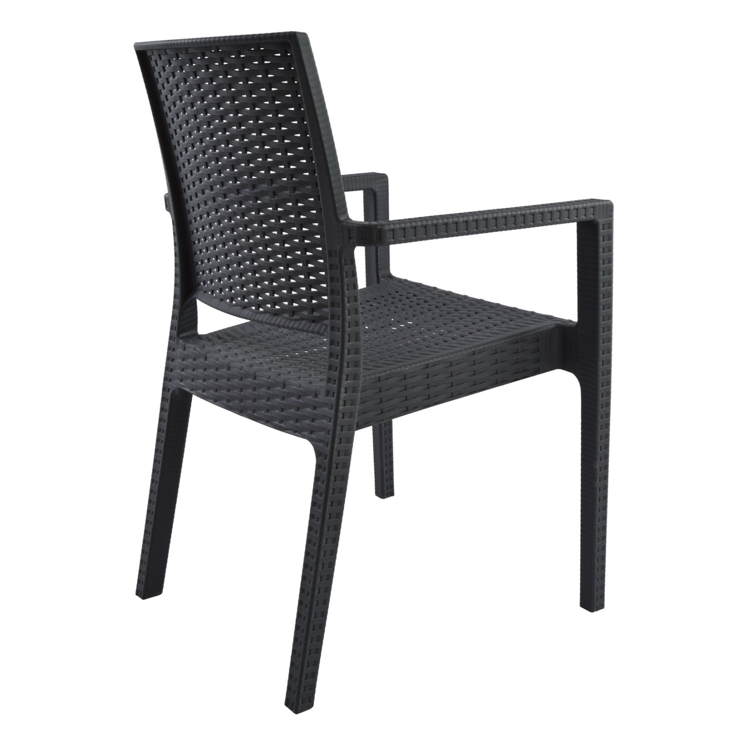 KAGANU HEAVY-DUTY POLYPROPYLENE ARMCHAIR DARK GREY 57x55,5x89