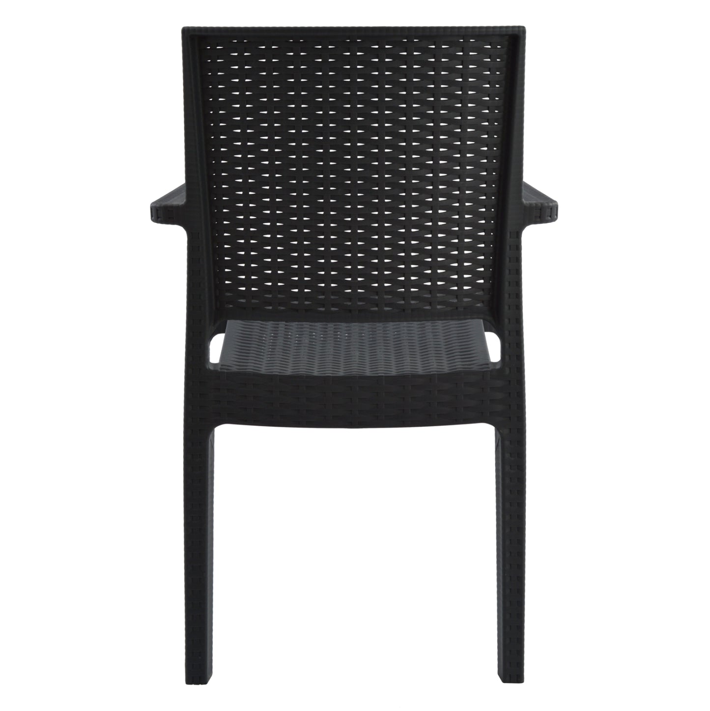 KAGANU HEAVY-DUTY POLYPROPYLENE ARMCHAIR DARK GREY 57x55,5x89