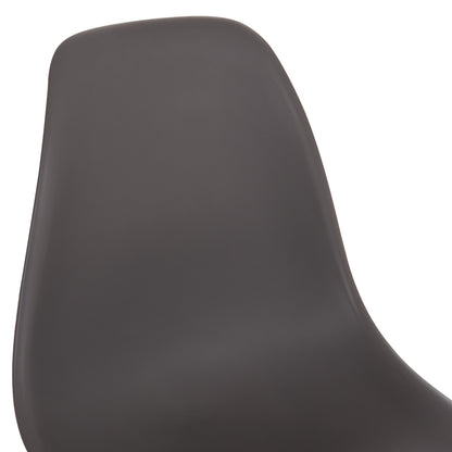 ΚΑΡΕΚΛΑ ΜΕ ΞΥΛΙΝΑ ΠΟΔΙΑ ΚΑΙ ΚΑΘΙΣΜΑ TWIST PP ΓΚΡΙ 46x50x82