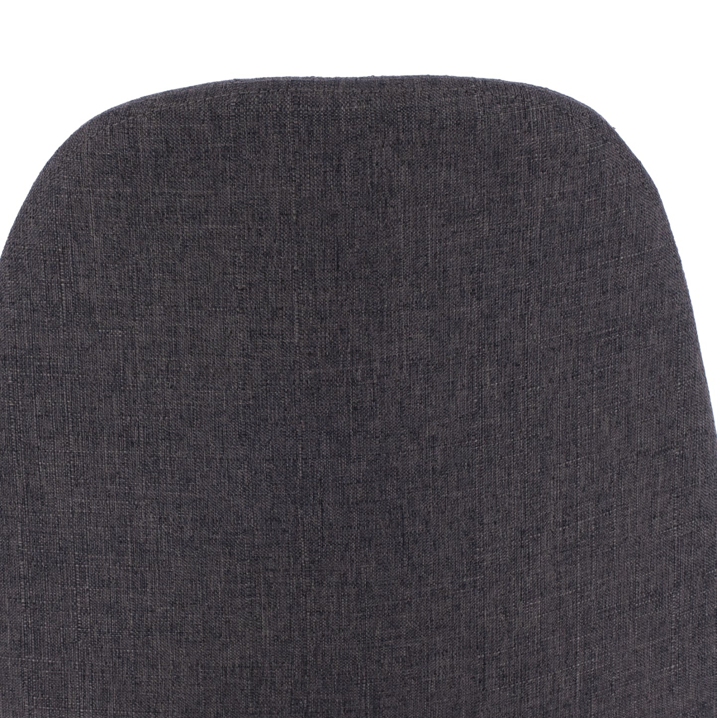 CHAIR LEONARDO WITH DARK GREY FABRIC AND BLACK METAL LEGS 43.5x59x84