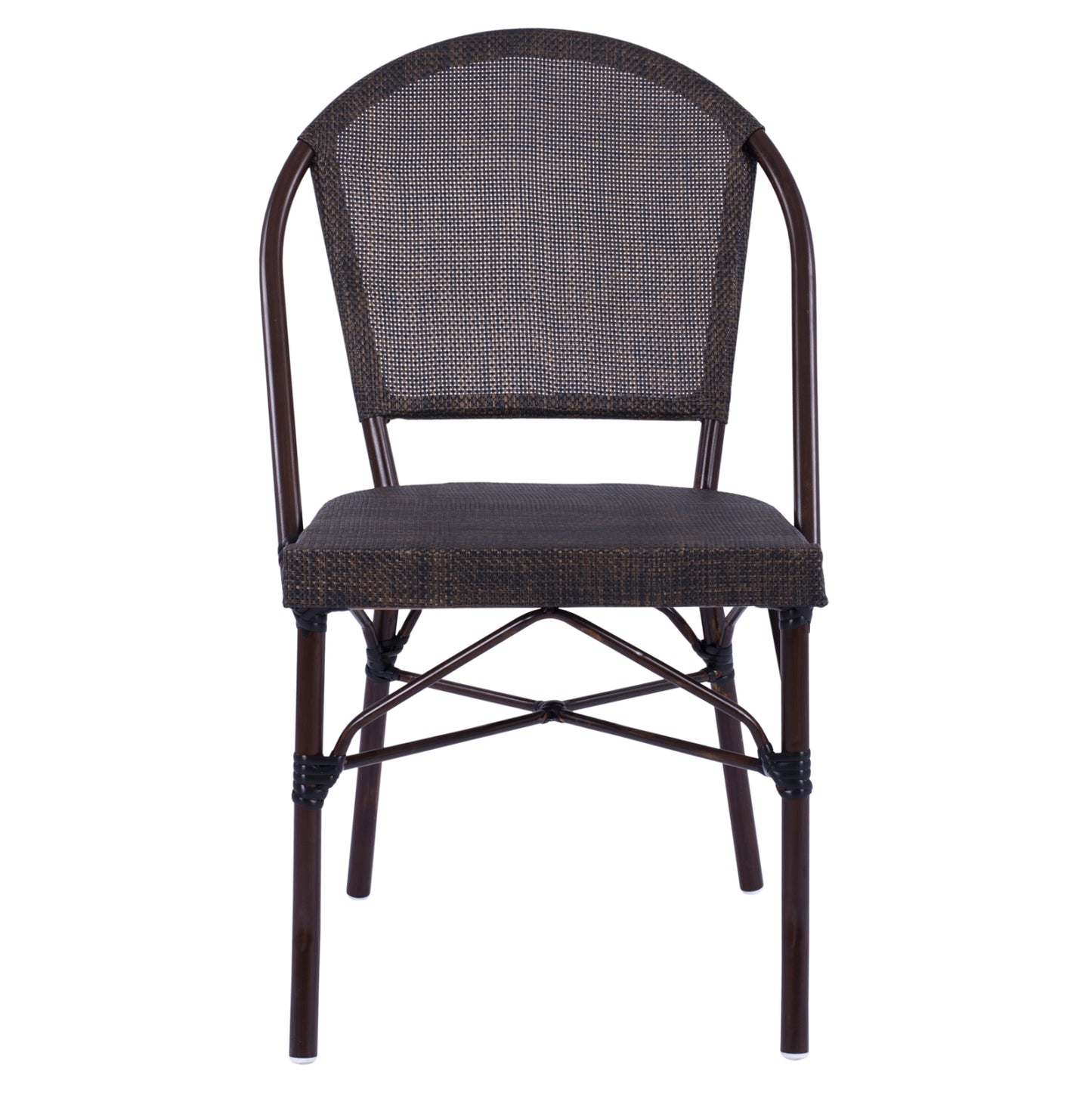 PRETORIA CHAIR METAL BAMBOO LOOK BROWN 54x62x89