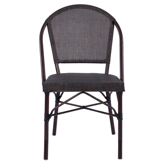ΚΑΡΕΚΛΑ PRETORIA ΜΕΤΑΛΛΙΚΗ BAMBOO LOOK ΚΑΦΕ 54x62x89