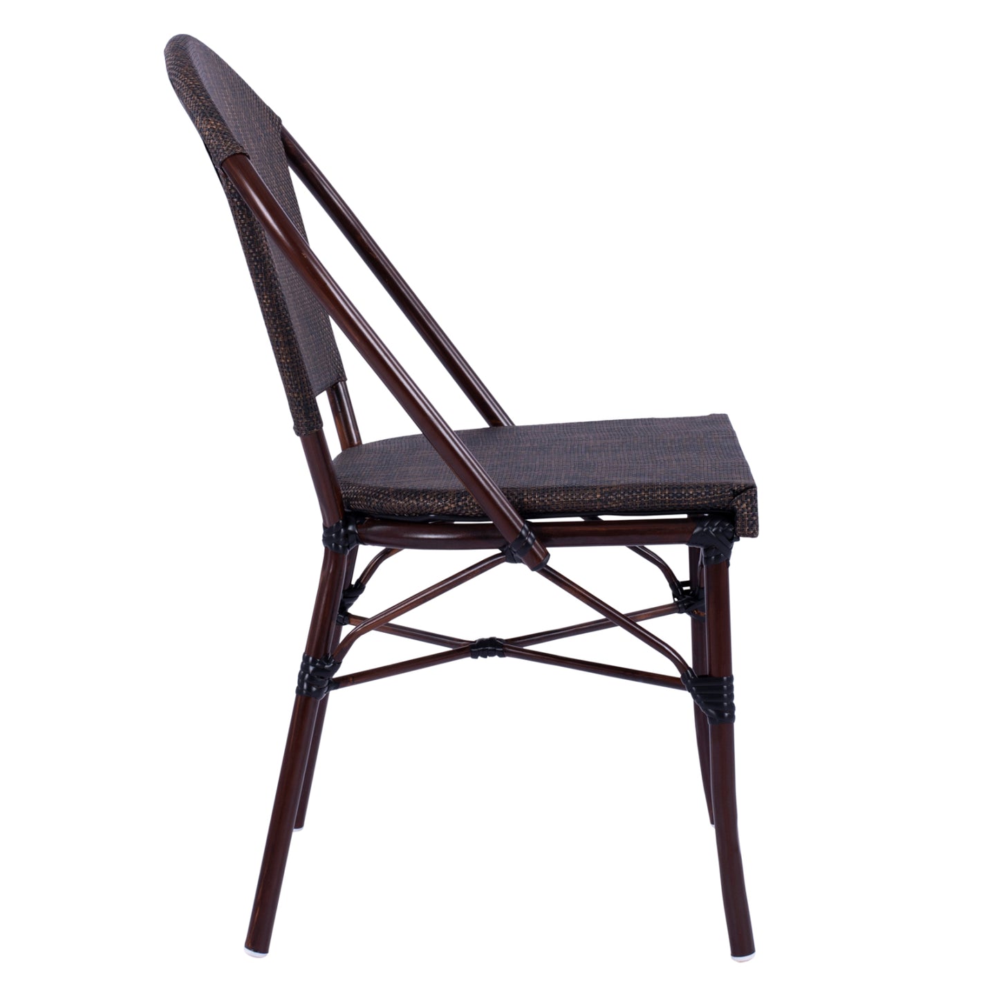 PRETORIA CHAIR METAL BAMBOO LOOK BROWN 54x62x89