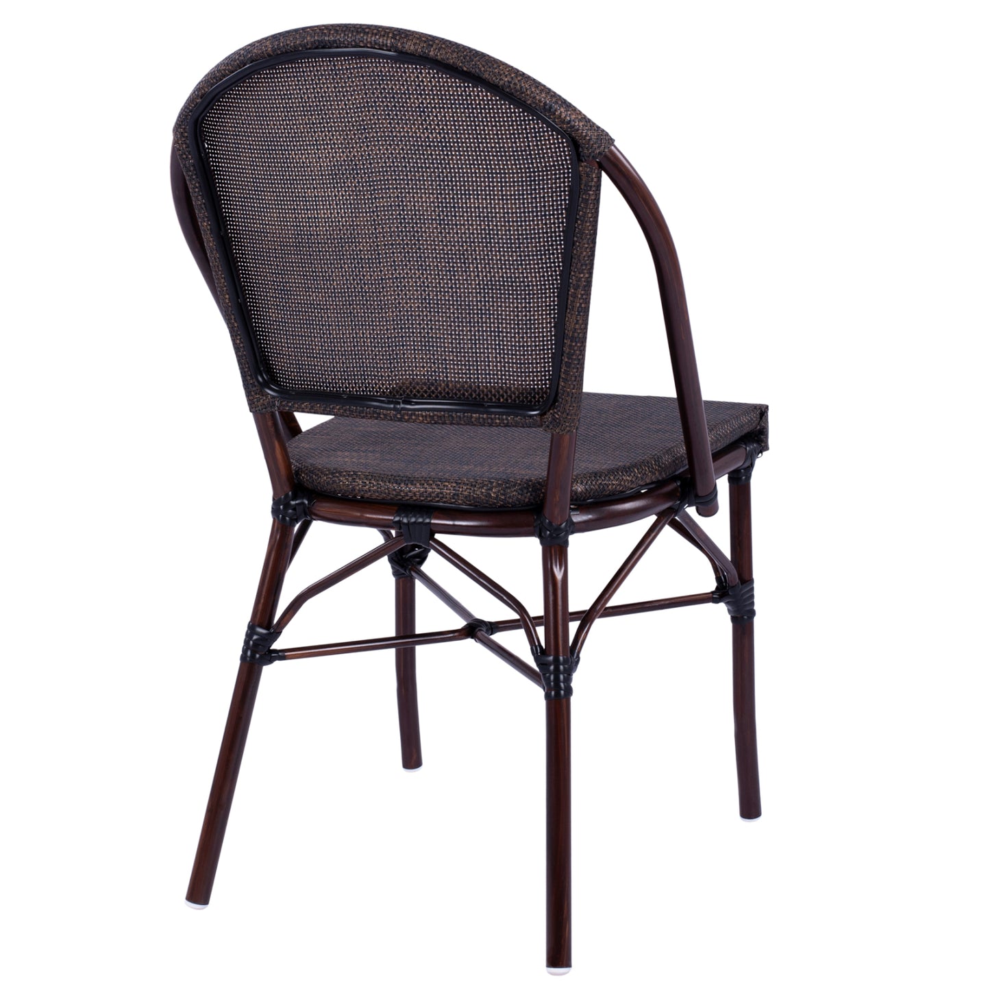 PRETORIA CHAIR METAL BAMBOO LOOK BROWN 54x62x89