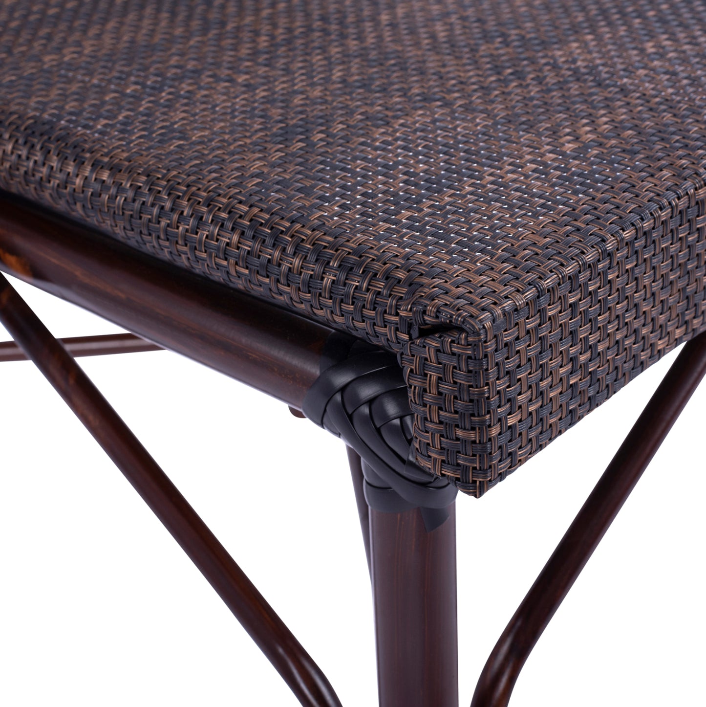 PRETORIA CHAIR METAL BAMBOO LOOK BROWN 54x62x89