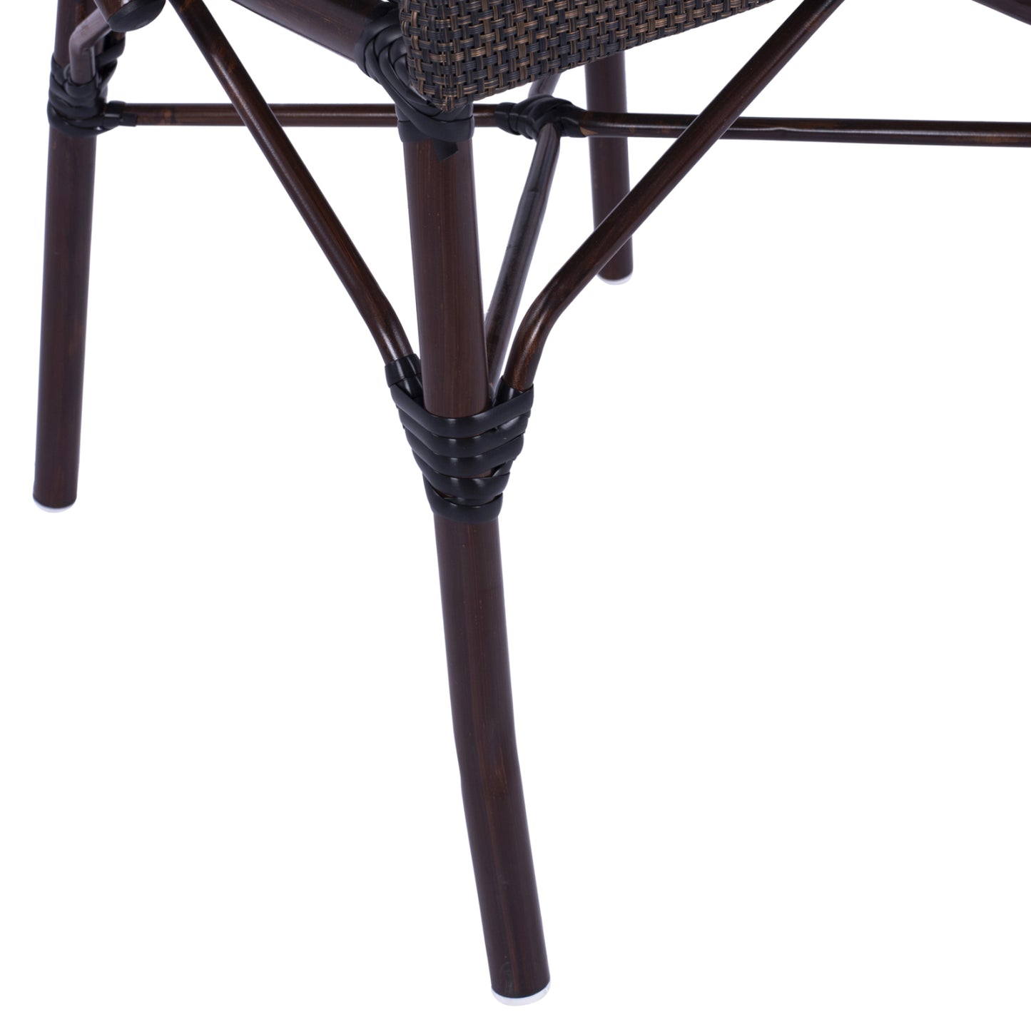 PRETORIA CHAIR METAL BAMBOO LOOK BROWN 54x62x89
