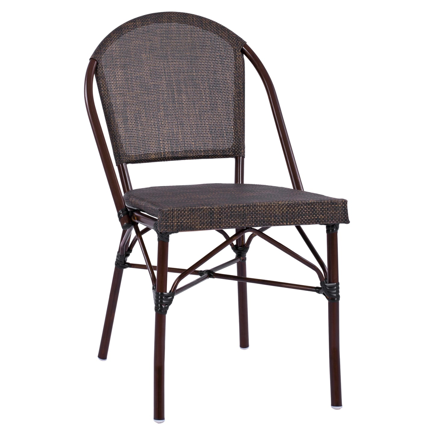 PRETORIA CHAIR METAL BAMBOO LOOK BROWN 54x62x89