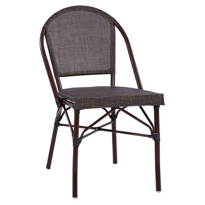 PRETORIA CHAIR METAL BAMBOO LOOK BROWN 54x62x89