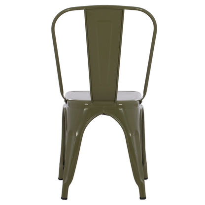 ΚΑΡΕΚΛΑ ΜΕΤΑΛΛΙΚΗ MELITA-PRO HM8641.43 ΣΕ DARK OLIVE GREEN 44x47x84.5Υεκ.