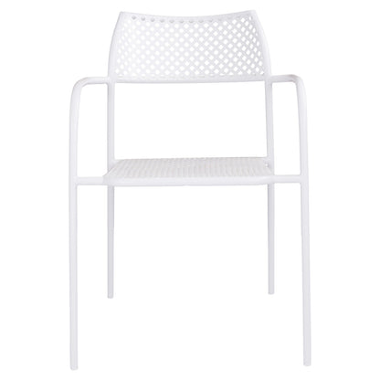 WHITE METAL CHAIR THETIS 55x57x79