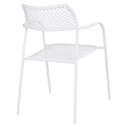 WHITE METAL CHAIR THETIS 55x57x79