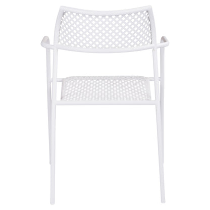 WHITE METAL CHAIR THETIS 55x57x79