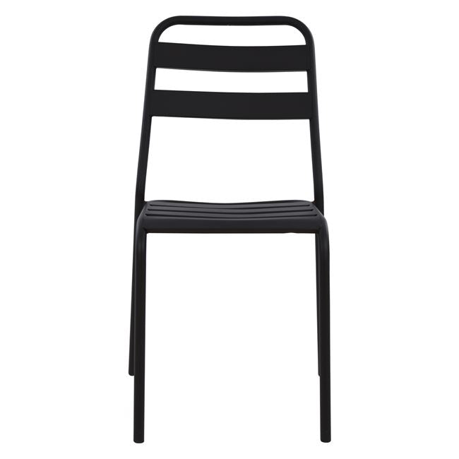 BLACK METAL CHAIR JASON 43x50x86