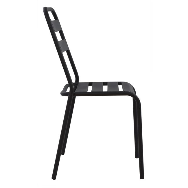 BLACK METAL CHAIR JASON 43x50x86