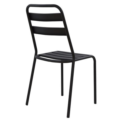 BLACK METAL CHAIR JASON 43x50x86