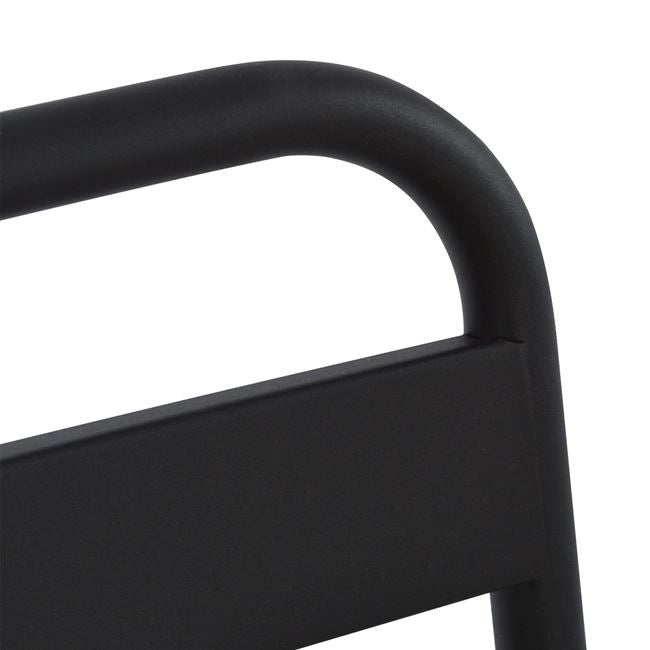 BLACK METAL CHAIR JASON 43x50x86