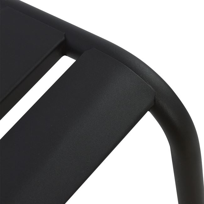 BLACK METAL CHAIR JASON 43x50x86