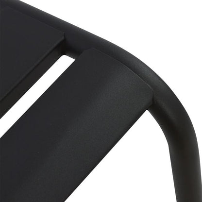 BLACK METAL CHAIR JASON 43x50x86