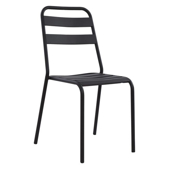 BLACK METAL CHAIR JASON 43x50x86