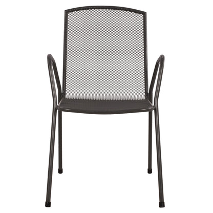 CHAIR ARMCHAIR METAL ANTHRACITE ELIJAH 54x62x89