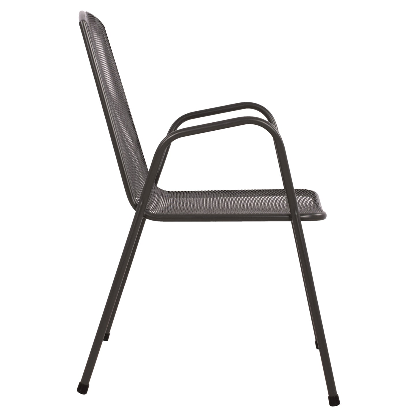 CHAIR ARMCHAIR METAL ANTHRACITE ELIJAH 54x62x89