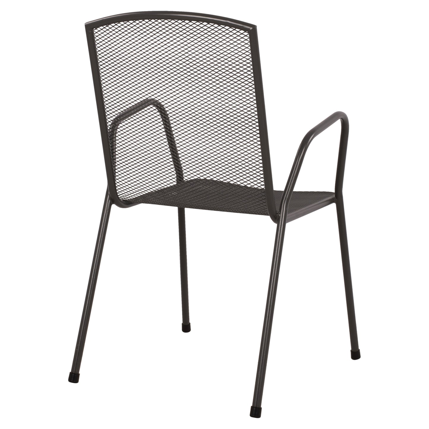 CHAIR ARMCHAIR METAL ANTHRACITE ELIJAH 54x62x89