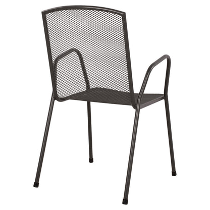 CHAIR ARMCHAIR METAL ANTHRACITE ELIJAH 54x62x89